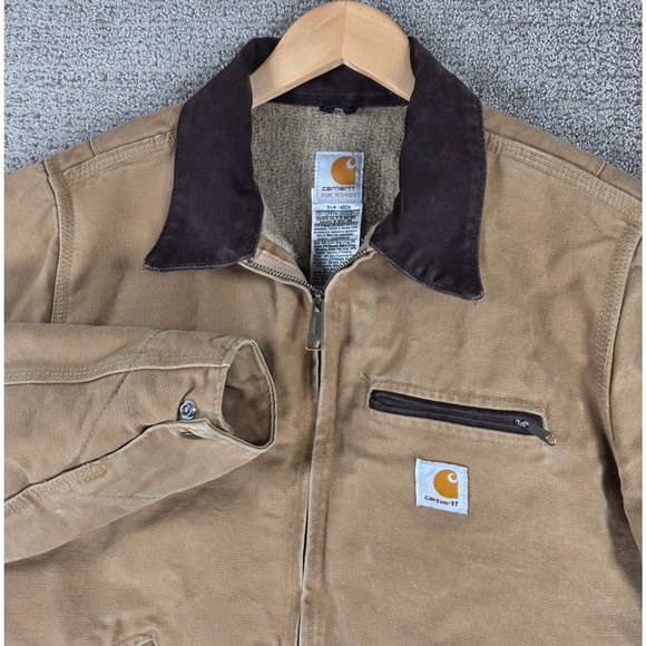 Carhartt Jackets & Blazers - Carhartt WJ097 CML Detroit Jacket Camel Tan Blanket Lined Canvas Womens Medium